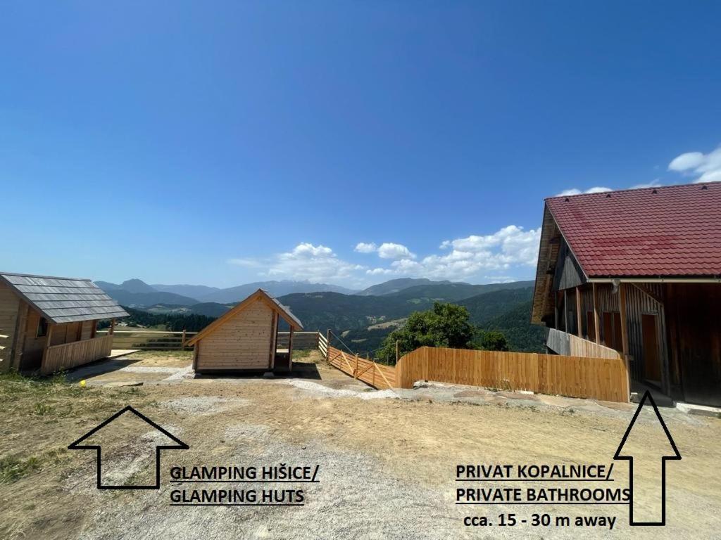 Farmstay&Glamping Visocnik Ljubno Eksteriør billede
